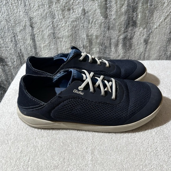 Olukai Moku Pae Shoes Loafers Sneakers Mens Size 10.5 US 43.5 EU Blue Slip On - Picture 4 of 8